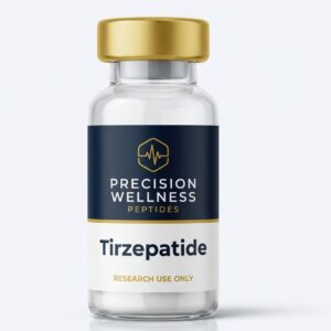Tirzepatide research peptide vial — Precision Wellness Peptides